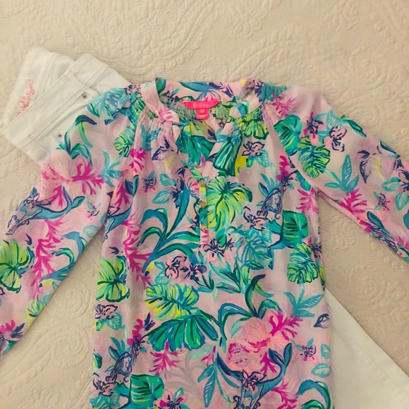 Lilly Pulitzer Elsa Top "Mermaid In The Shade" - Picture 8 of 8